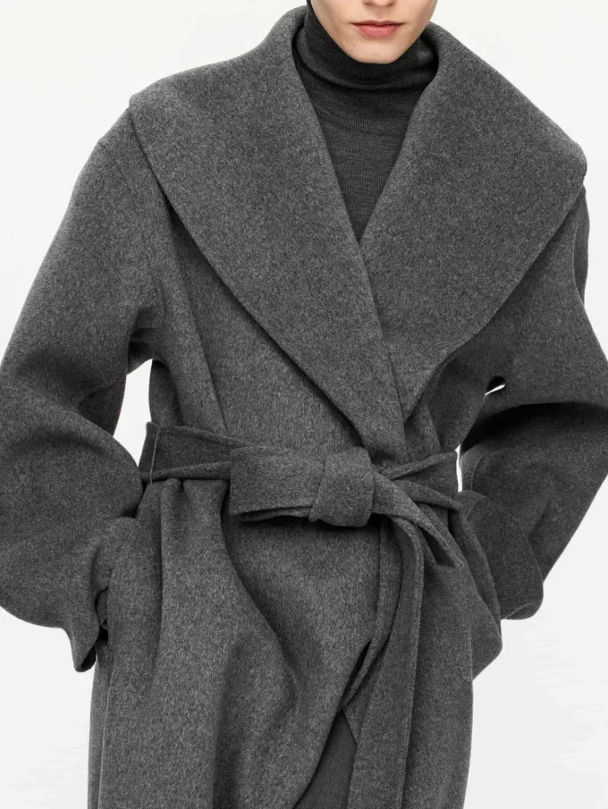 Abrigo con cuello chal Abrigo con cuello chal