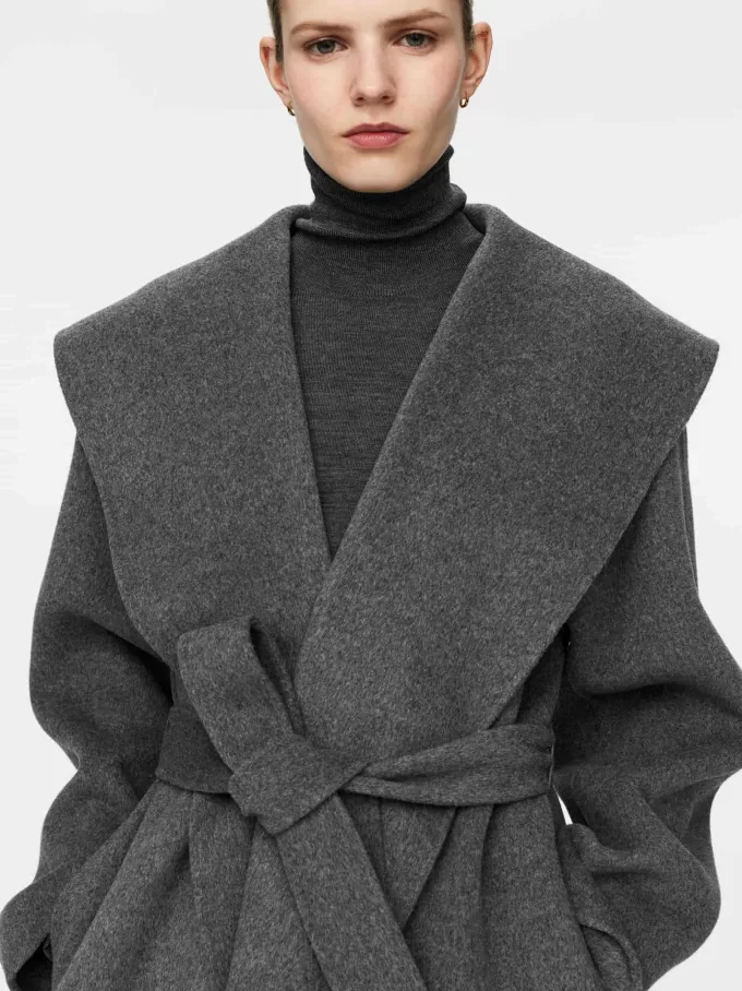 Abrigo con cuello chal Abrigo con cuello chal