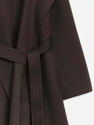 Abrigo con cuello chal