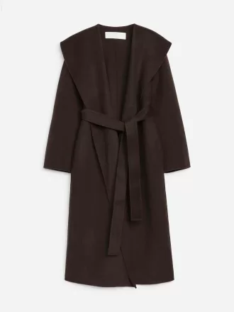 Abrigo con cuello chal