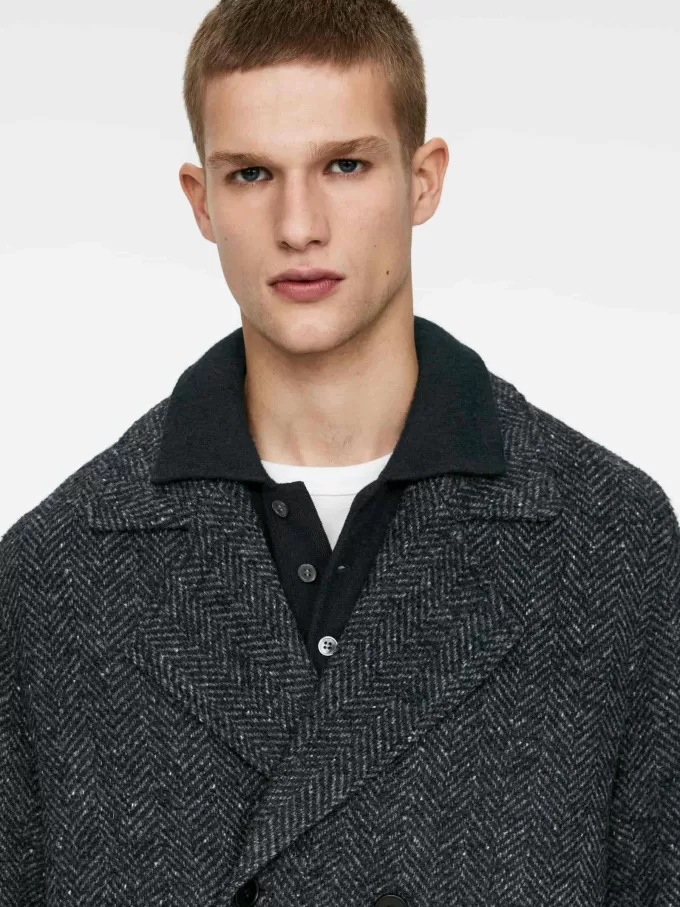 Abrigo de mezcla de lana Abrigo de mezcla de lana