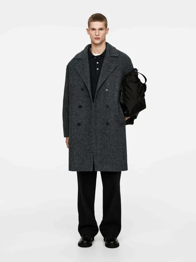 Abrigo de mezcla de lana Abrigo de mezcla de lana