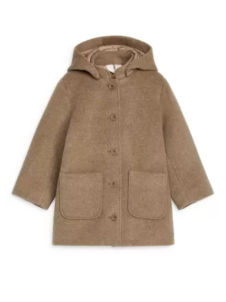 Abrigo de mezcla de lana