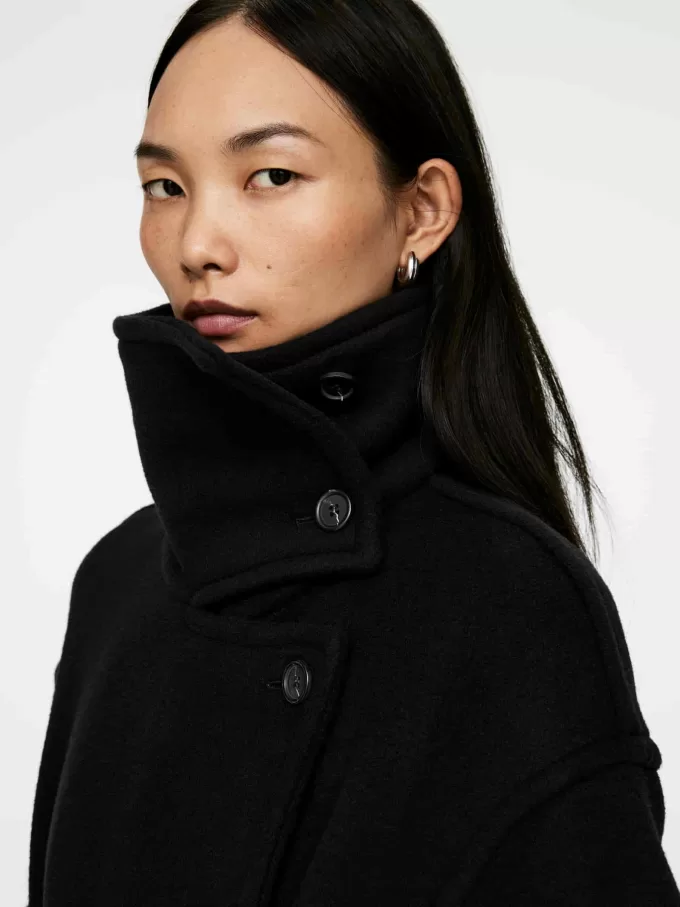 Abrigo oversize en mezcla de lana Abrigo oversize en mezcla de lana