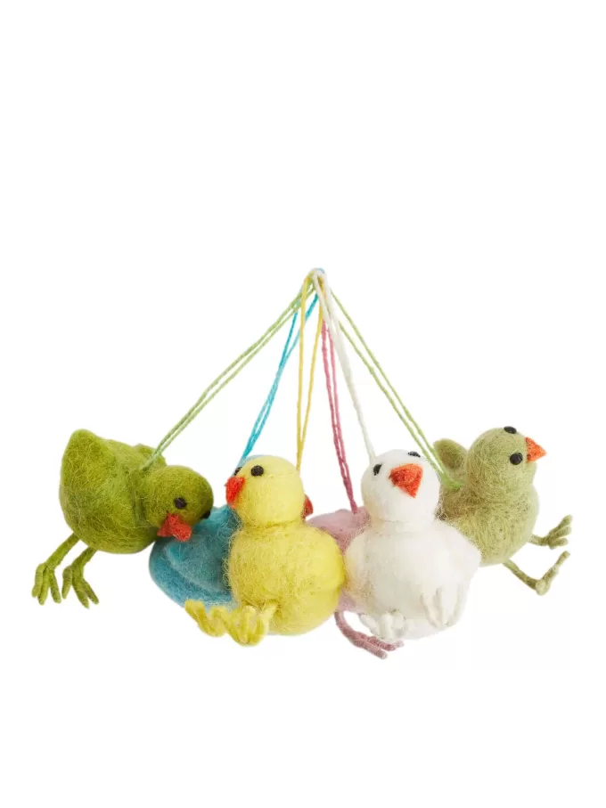 Adorno colgante de pollito de fieltro tan bueno Adorno colgante de pollito de fieltro tan bueno