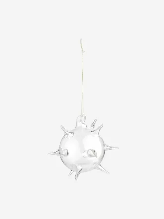 Adorno de cristal con púas