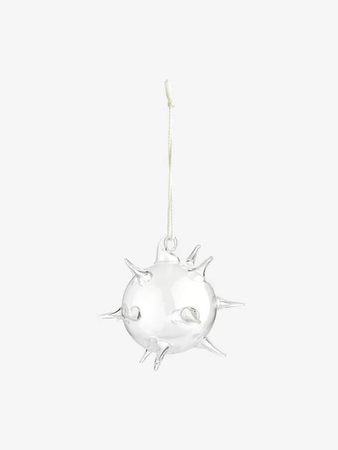 Adorno de cristal con púas Adorno de cristal con púas