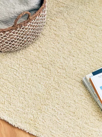 Alfombra bouclé mezcla de lana 170 x 240 cm