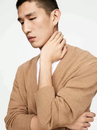 Anillo de plata de ley con cilindro Anillo de plata de ley con cilindro