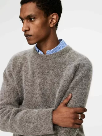 Anillo de plata de ley con cilindro Anillo de plata de ley con cilindro