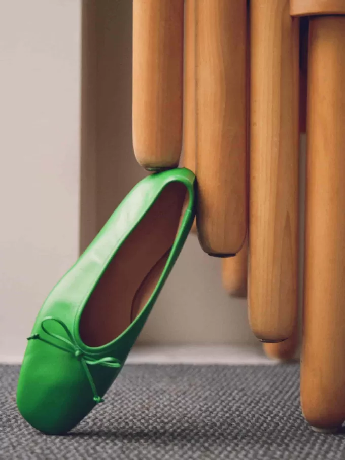 Bailarinas de cuero Bailarinas de cuero