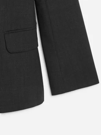 Blazer ajustado con botonadura simple