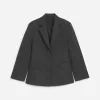 Blazer ajustado con botonadura simple Blazer ajustado con botonadura simple
