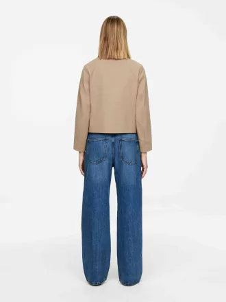 Blazer de algodón con doble botonadura