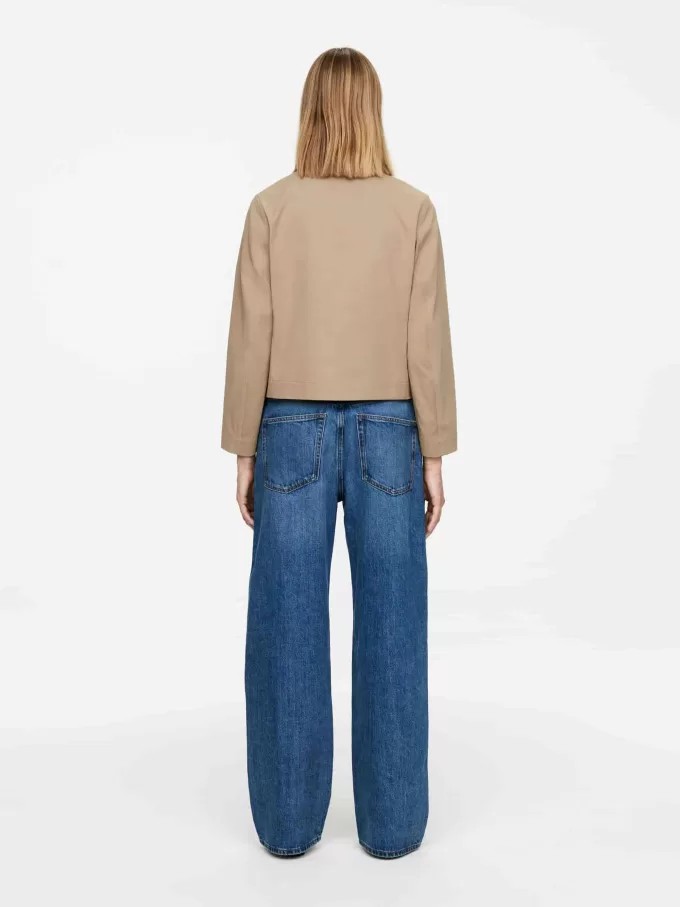 Blazer de algodón con doble botonadura Blazer de algodón con doble botonadura