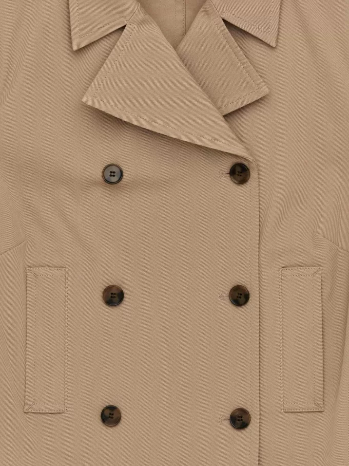 Blazer de algodón con doble botonadura Blazer de algodón con doble botonadura