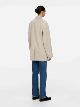 Blazer de lana cepillada