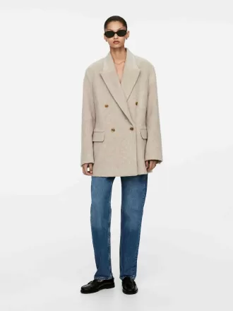 Blazer de lana cepillada