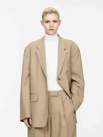 Blazer de lana extragrande