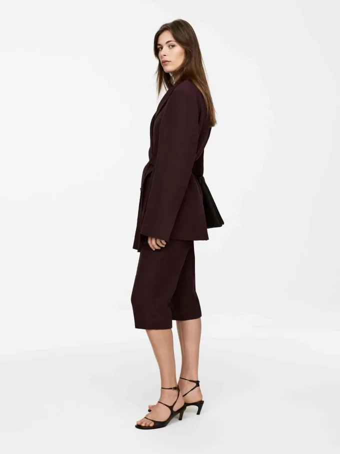 Blazer de lino y algodón