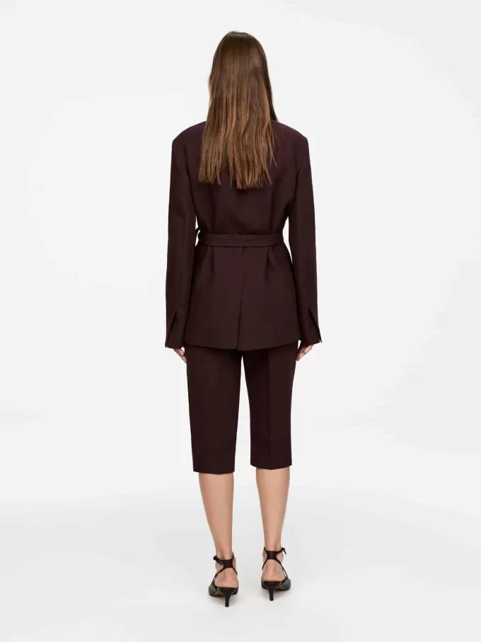 Blazer de lino y algodón