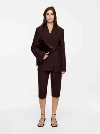 Blazer de lino y algodón