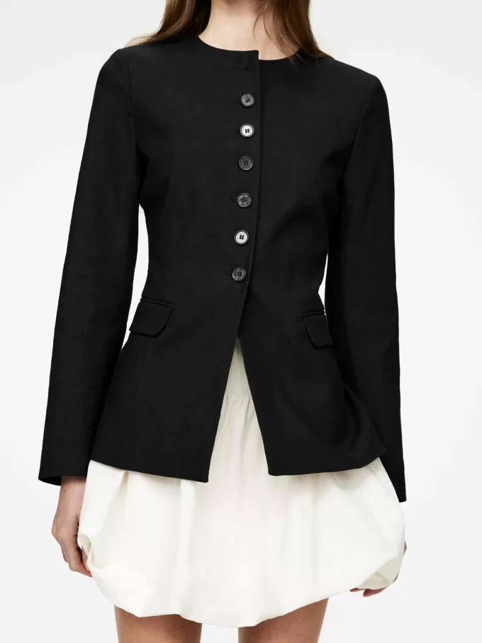 Blazer en mezcla de lino Blazer en mezcla de lino