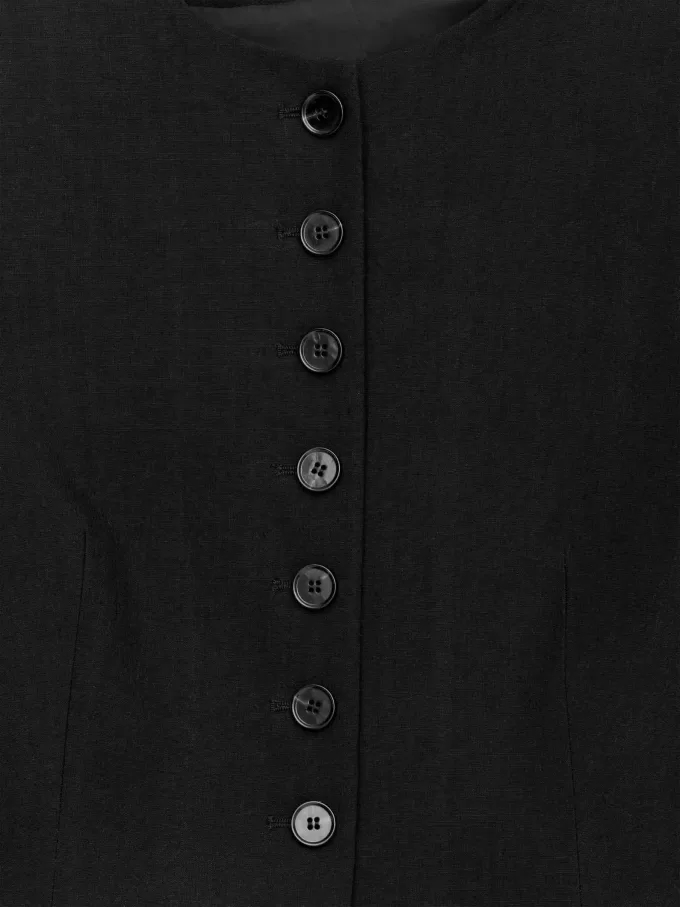 Blazer en mezcla de lino Blazer en mezcla de lino