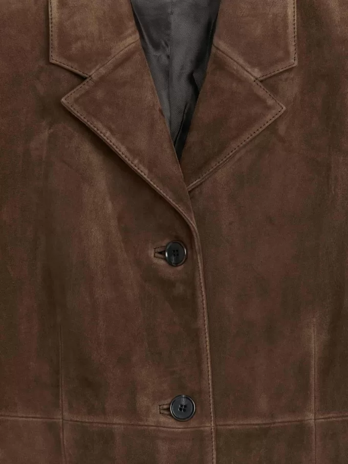 Blazer relajado de ante