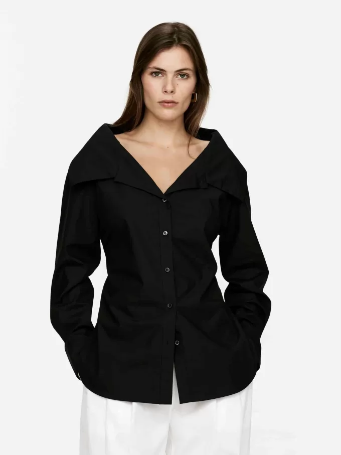 Blusa de cuello ancho Blusa de cuello ancho