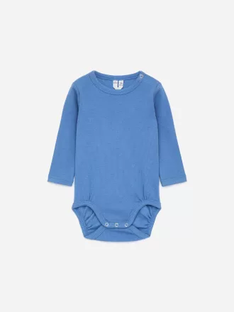 Body de canalé de manga larga
