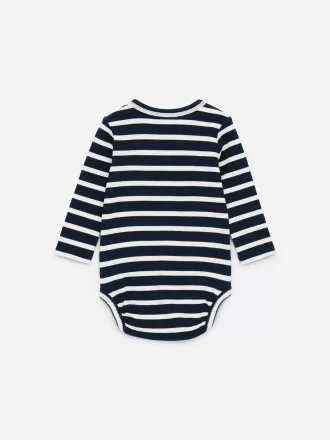 Body de canalé de manga larga