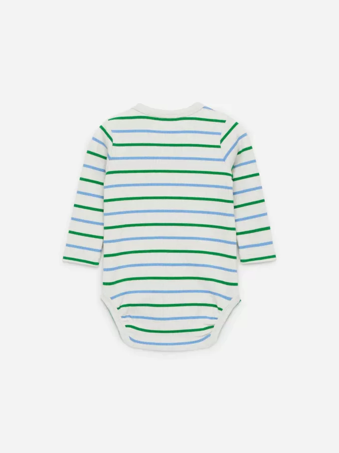 Body de canalé de manga larga Body de canalé de manga larga