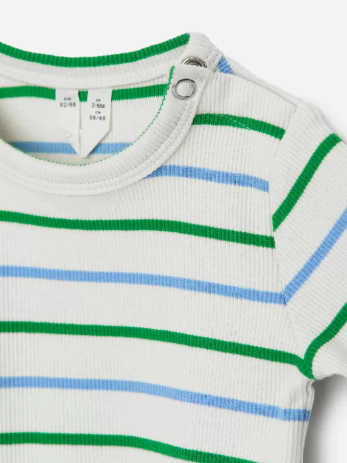 Body de canalé de manga larga Body de canalé de manga larga