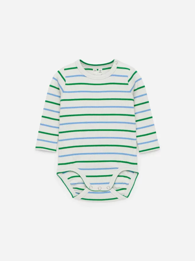 Body de canalé de manga larga Body de canalé de manga larga