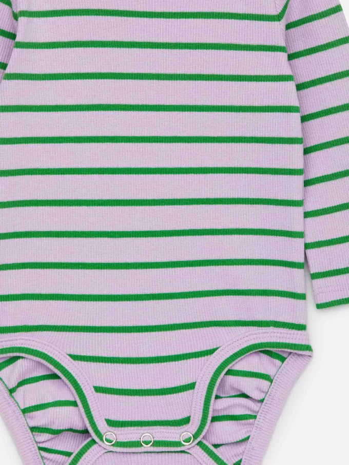 Body de canalé de manga larga Body de canalé de manga larga