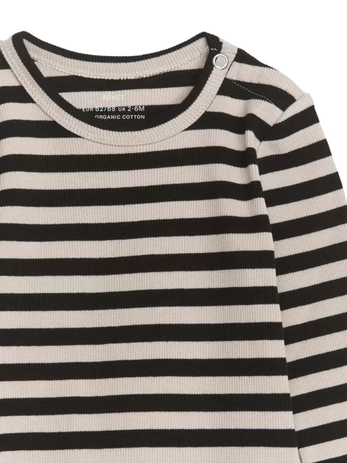 Body de canalé de manga larga Body de canalé de manga larga