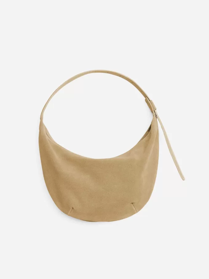Bolso de ante curvo Bolso de ante curvo