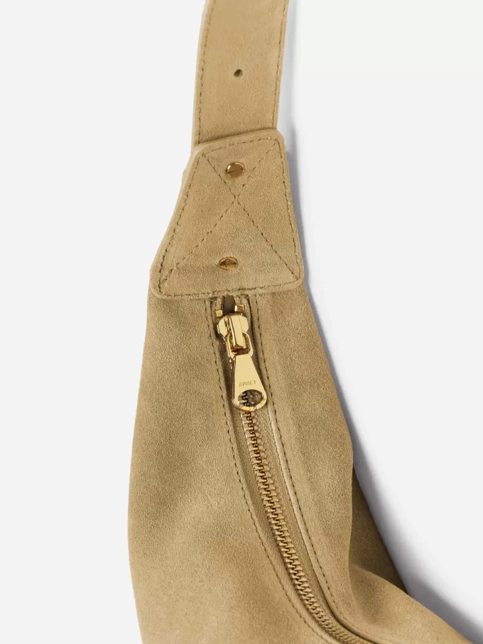 Bolso de ante curvo Bolso de ante curvo