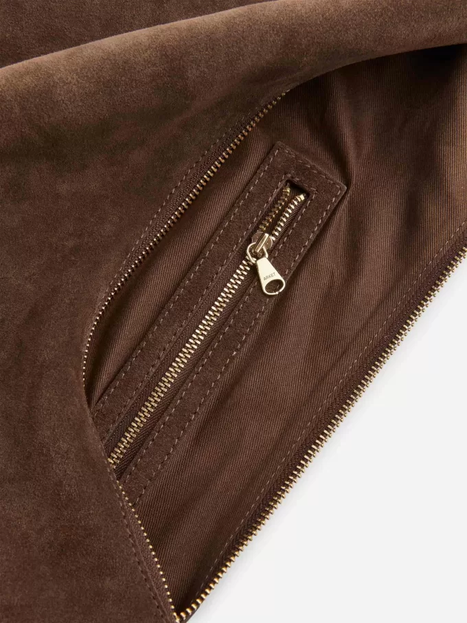 Bolso de ante curvo Bolso de ante curvo