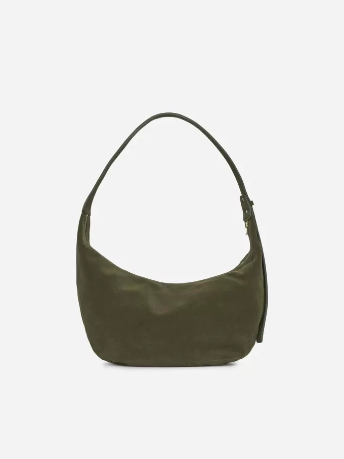 Bolso de ante curvo Bolso de ante curvo