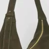 Bolso de ante curvo Bolso de ante curvo