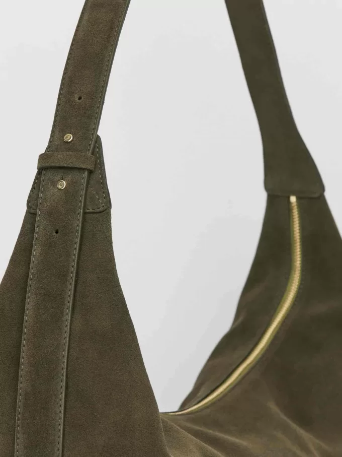 Bolso de ante curvo Bolso de ante curvo