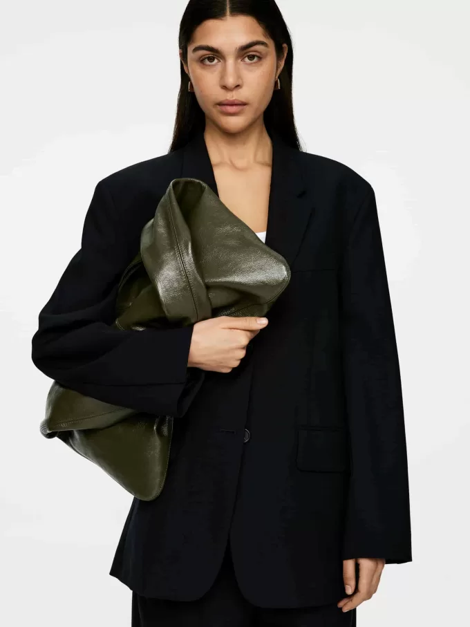 Bolso de cuero brillante Bolso de cuero brillante