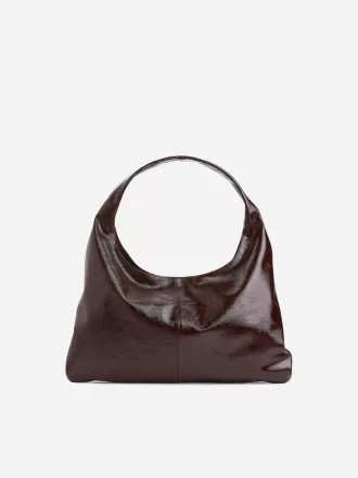 Bolso de cuero brillante