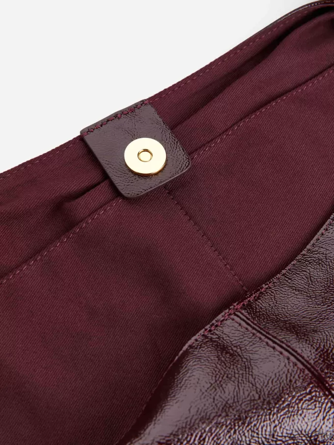 Bolso de cuero brillante Bolso de cuero brillante