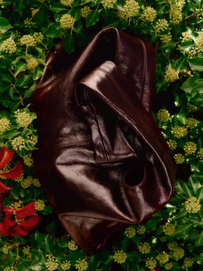 Bolso de cuero brillante Bolso de cuero brillante