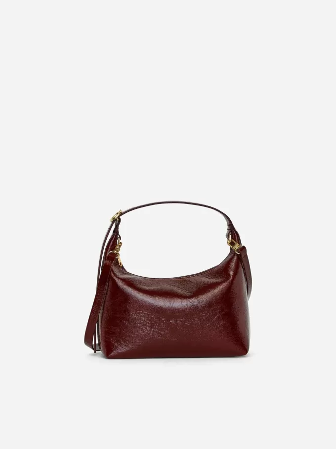 Bolso de cuero cuadrado