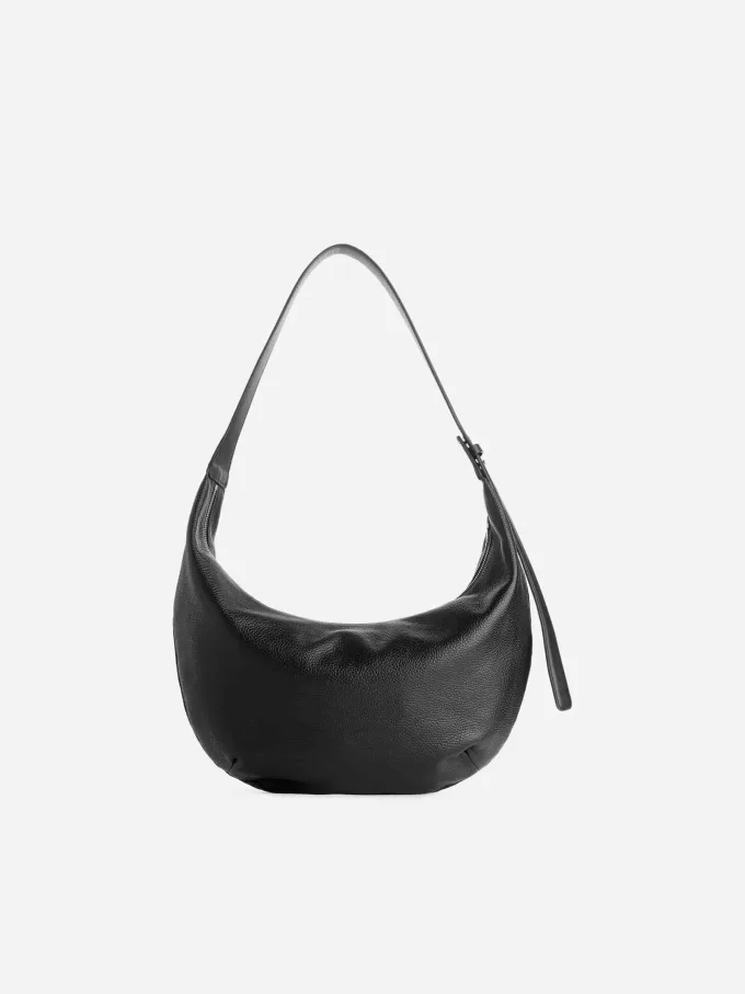 Bolso de cuero curvo Bolso de cuero curvo