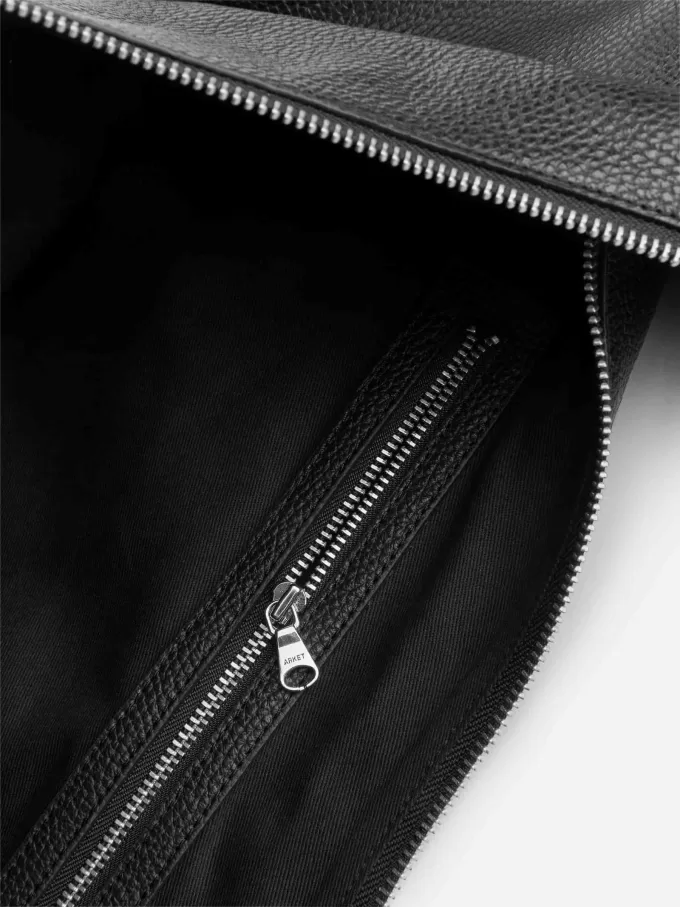 Bolso de cuero curvo Bolso de cuero curvo